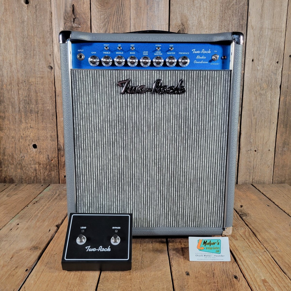 Two-Rock 2026 Studio Overdrive Combo, Gray Tolex & Pinstripe Grille - New! - Mahar's Vintage Guitars