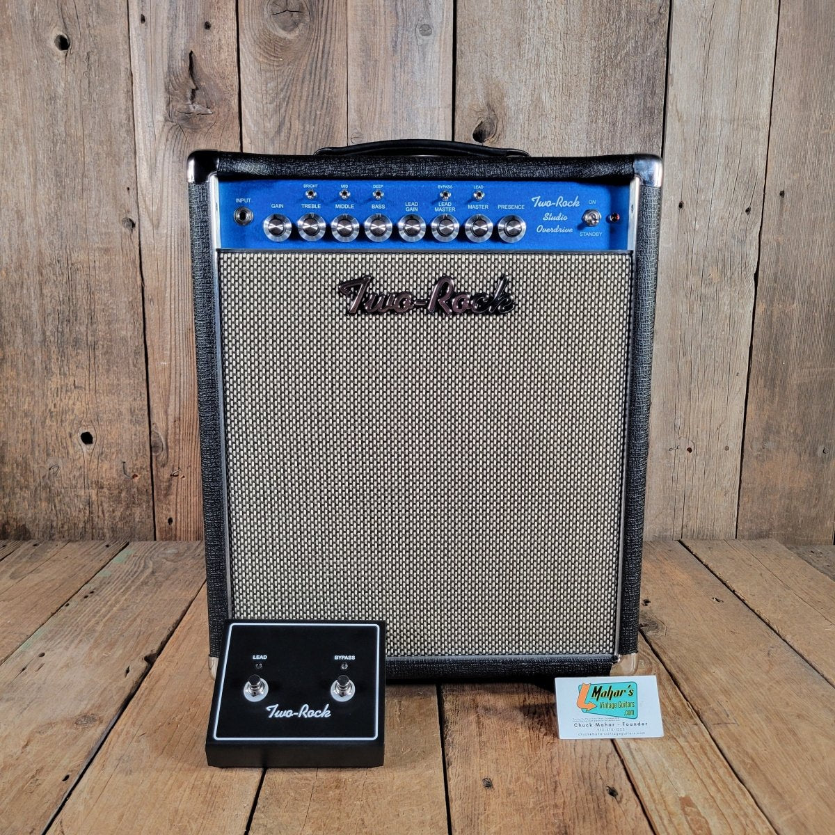 Two-Rock 2026 Studio Overdrive Combo, Hiwatt Style Grille, Black Basketweave Vinyl — New - Mahar's Vintage Guitars