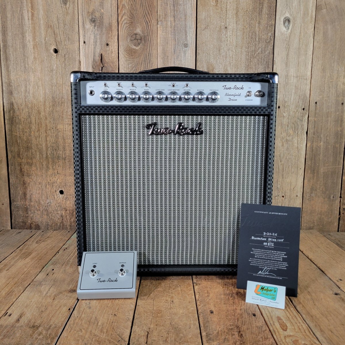 Two - Rock Bloomfield Drive 100 100/50 Watt Combo NEW - 2026 - Mahar's Vintage Guitars