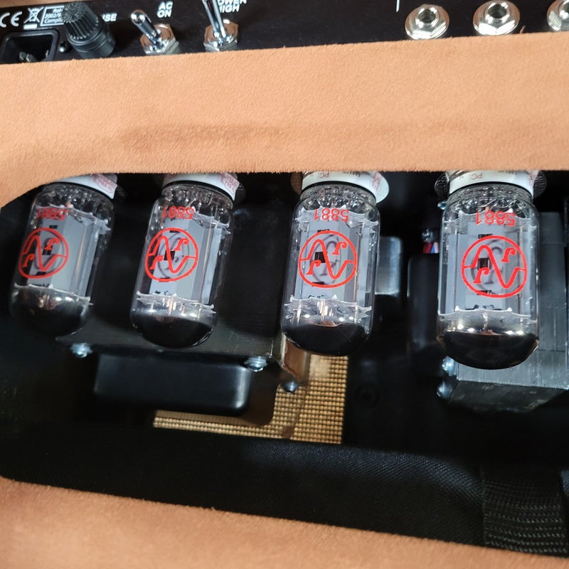 Two - Rock Bloomfield Drive Head – 100/50 Watt, Tobacco Suede (2025) – New Boutique Tube Amp - Mahar's Vintage Guitars