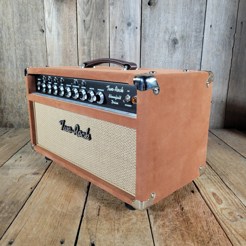Two - Rock Bloomfield Drive Head – 100/50 Watt, Tobacco Suede (2025) – New Boutique Tube Amp - Mahar's Vintage Guitars