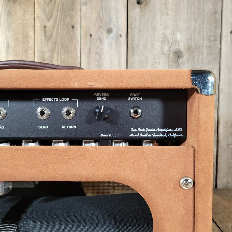 Two - Rock Bloomfield Drive Head – 100/50 Watt, Tobacco Suede (2025) – New Boutique Tube Amp - Mahar's Vintage Guitars