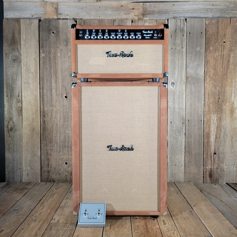 Two Rock NEW Bloomfield Drive 2x12" Cabinet Vertical Tobacco Suede 2025 - Mahar's Vintage Guitars
