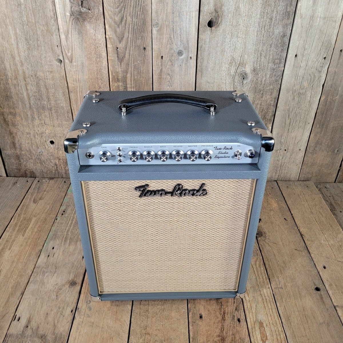 Two - Rock NEW Studio Signature Combo 2025 Gray Vinyl & Cane - Mahar's Vintage Guitars