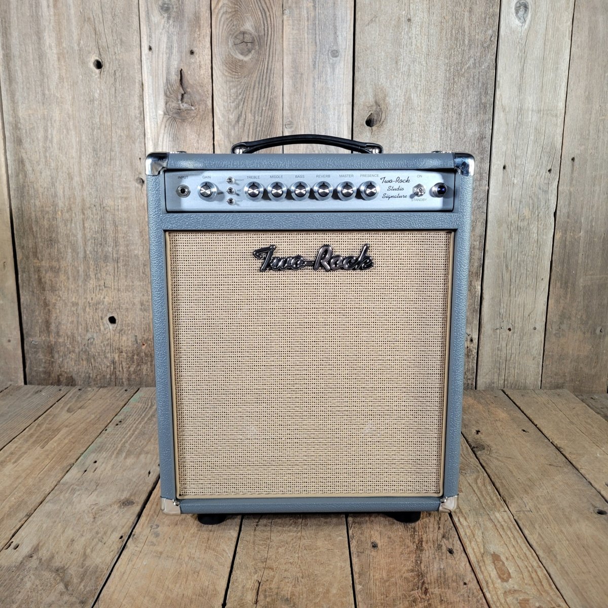 Two - Rock NEW Studio Signature Combo 2025 Gray Vinyl & Cane - Mahar's Vintage Guitars