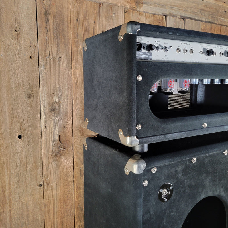 Two - Rock TS1 100 - Watt Head Black Suede with 2x12 Cabinet – Handwired D - Style Tone, Boutique Amp Excellence - Mahar's Vintage Guitars