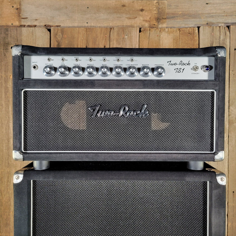 Two - Rock TS1 100 - Watt Head Black Suede with 2x12 Cabinet – Handwired D - Style Tone, Boutique Amp Excellence - Mahar's Vintage Guitars