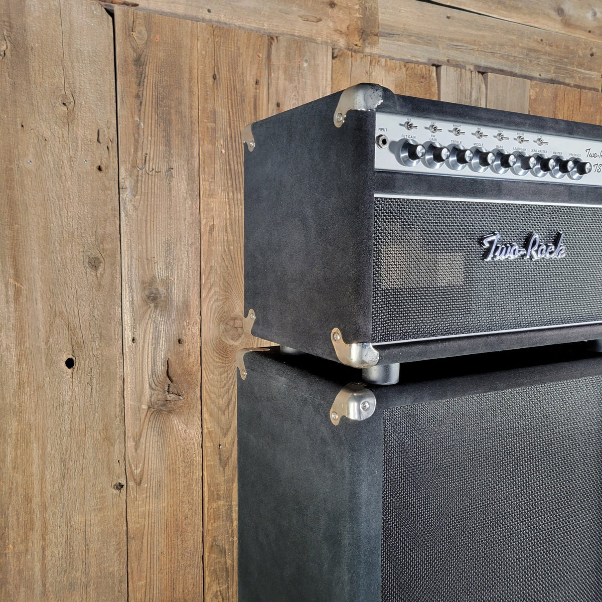 Two - Rock TS1 100 - Watt Head Black Suede with 2x12 Cabinet – Handwired D - Style Tone, Boutique Amp Excellence - Mahar's Vintage Guitars