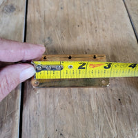 Unbranded 1990s Top - Loader Guitar Bridge 6 - Saddle Gold Optek - Mahar's Vintage Guitars