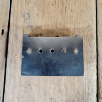 Unbranded Bass Bridge 1980s Brass Saddles Brass over Chrome Base 4 String - Mahar's Vintage Guitars