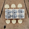 Unbranded Made in Japan vintage tuning machines NOS 3+3 3 per side 1960s - Mahar's Vintage Guitars