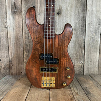Unbranded PJ Bass Partscaster Schecter? 1981 Walnut - Mahar's Vintage Guitars