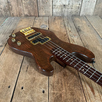 Unbranded PJ Bass Partscaster Schecter? 1981 Walnut - Mahar's Vintage Guitars