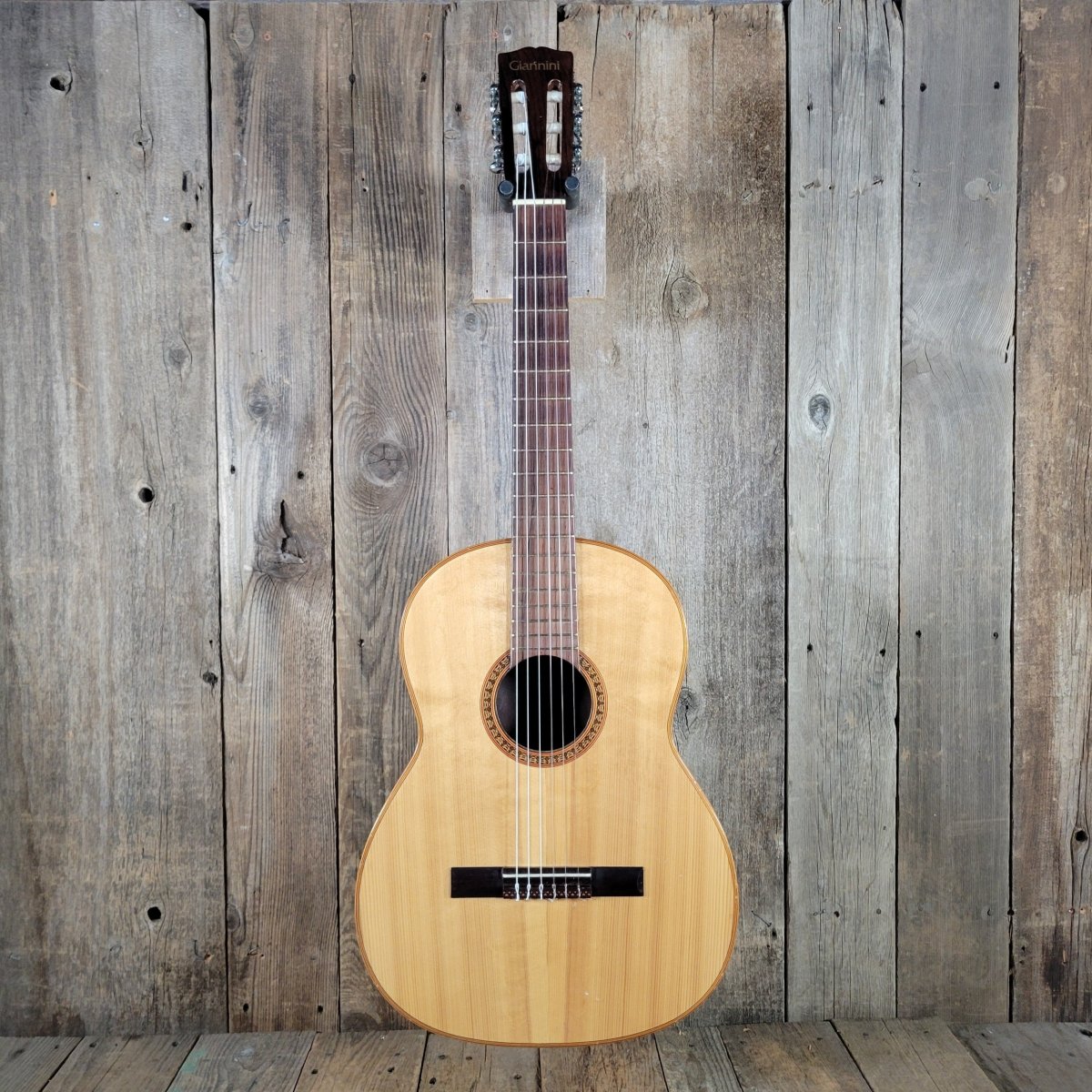 Vintage 1972 Giannini Classical Guitar Brazilian Rosewood with Hard Case - Mahar's Vintage Guitars