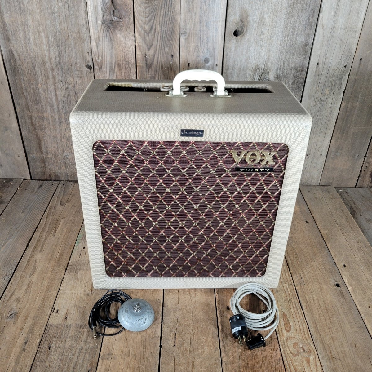 Vox 1960 AC30 TV Front EL34 Single 12" 4072 Blue Diamond w/ Original Cover Excellent - Mahar's Vintage Guitars