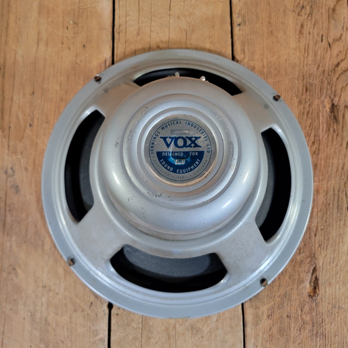 Vox 1960s Silver Bell Celestion 12" JMI Era w/ 1990s 53H1777 Recone, 8Ω - Mahar's Vintage Guitars