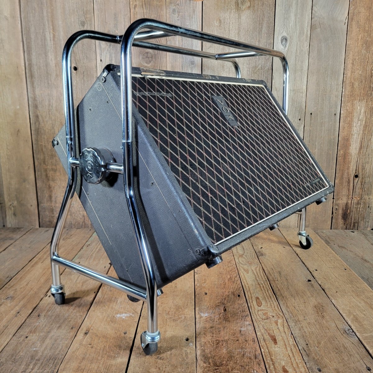 Vox Conqueror 2x12" Cabinet With Trolley No Speakers Late 1960s - Mahar's Vintage Guitars