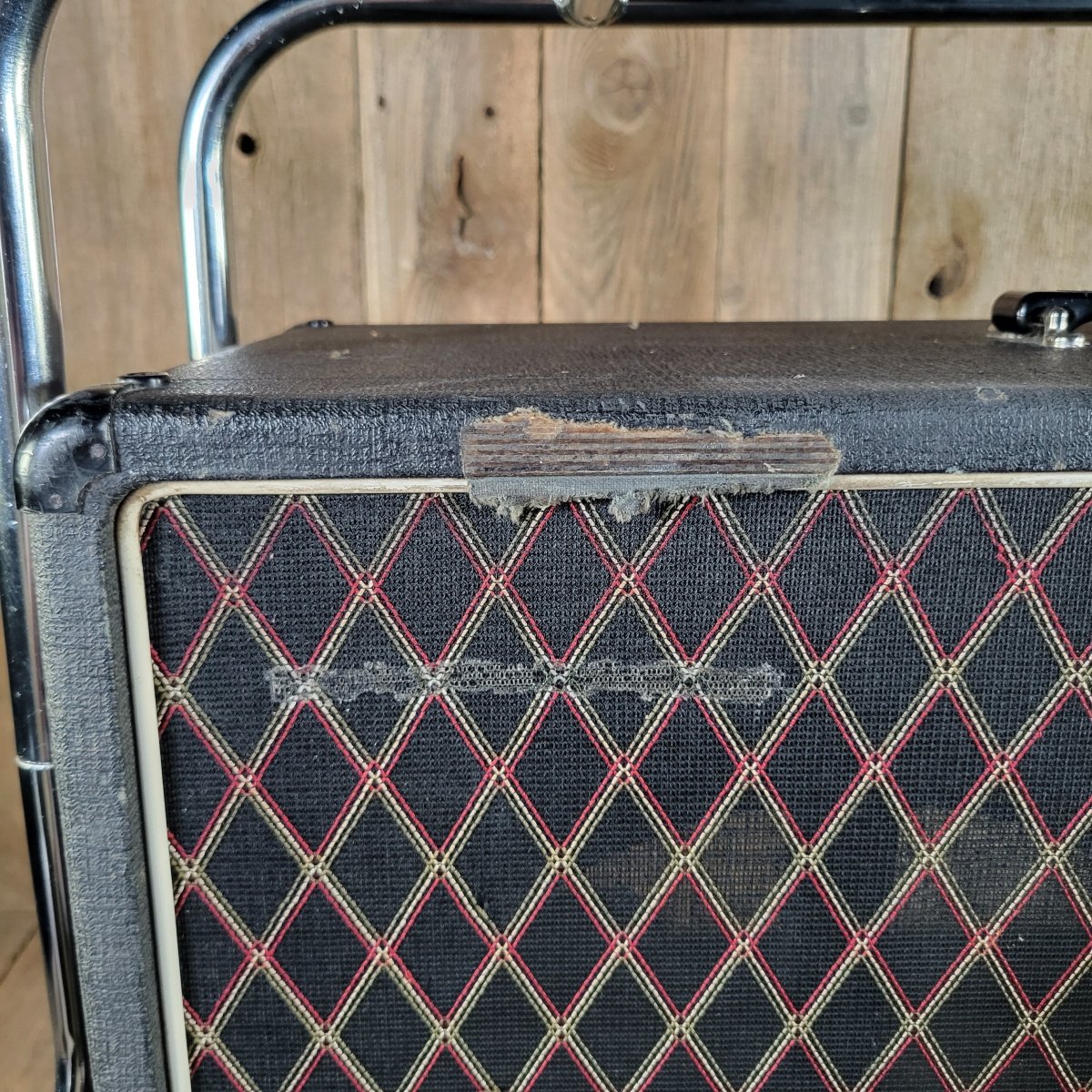 Vox Conqueror 2x12" Cabinet With Trolley No Speakers Late 1960s - Mahar's Vintage Guitars
