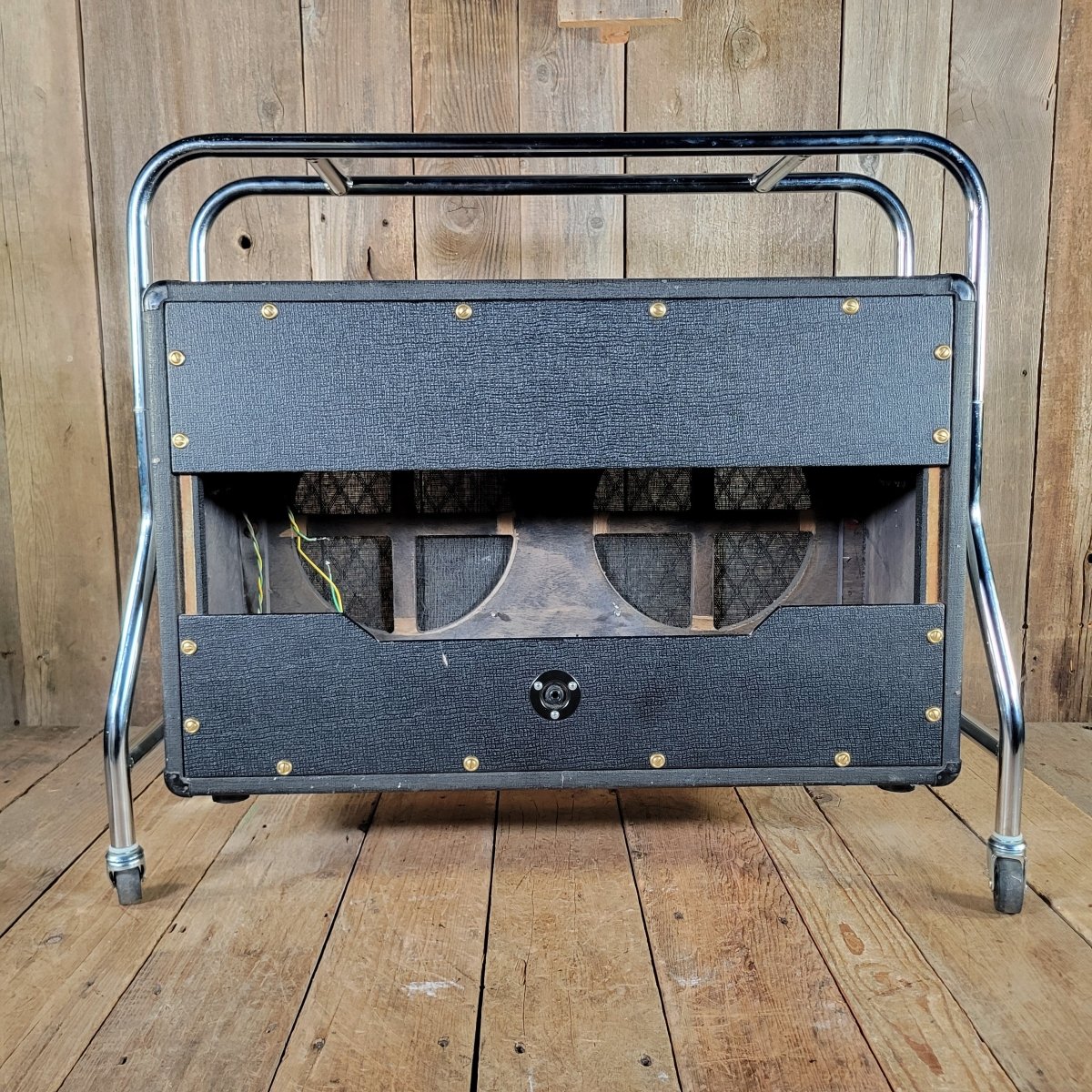 Vox Conqueror 2x12" Cabinet With Trolley No Speakers Late 1960s - Mahar's Vintage Guitars