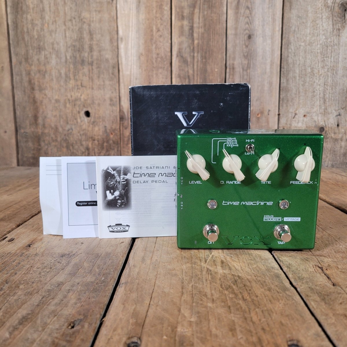 Vox JS - DL Time Machine Delay Joe Satriani Signature Pedal w/ Box & Manual - Mahar's Vintage Guitars