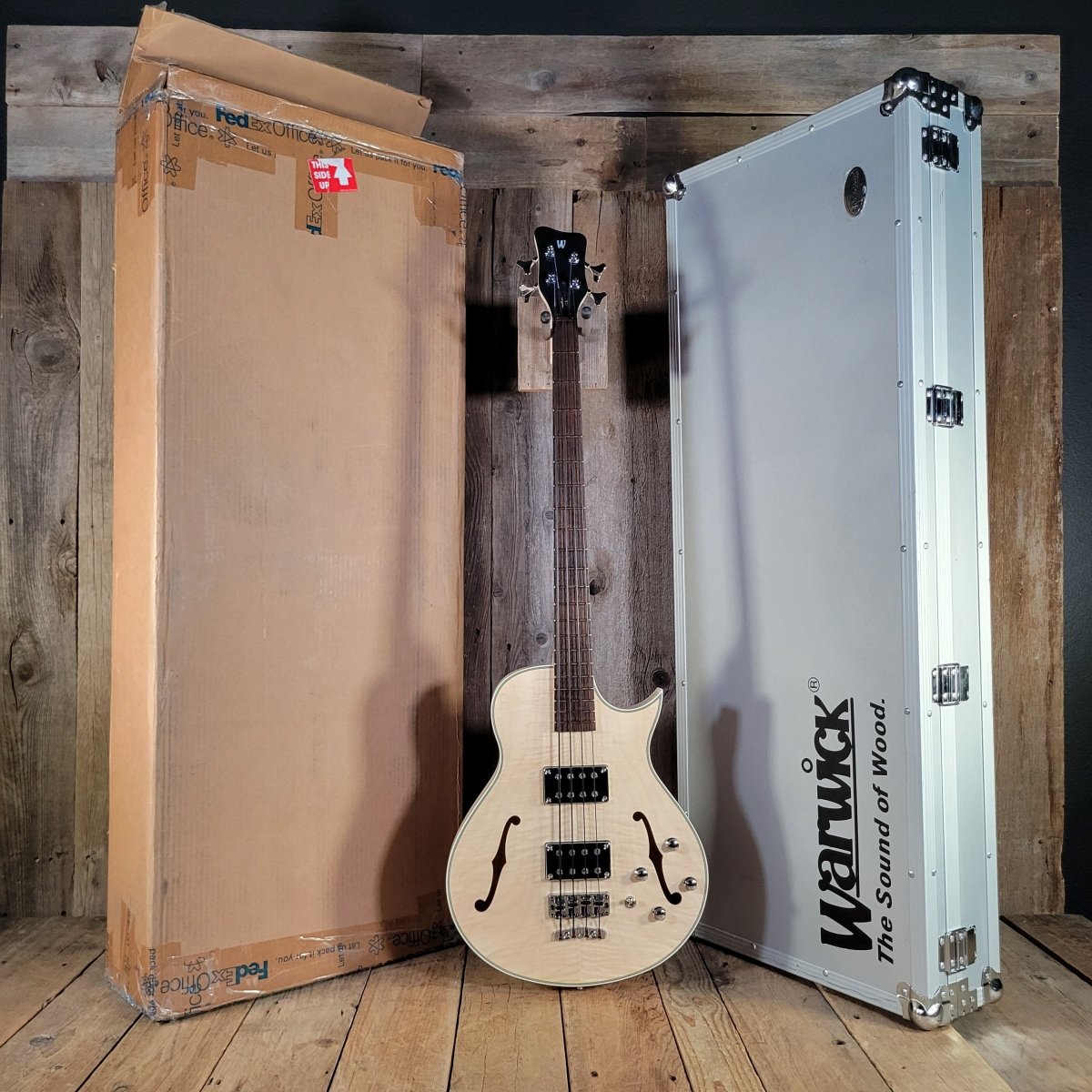 Warwick 2010 Star Bass II SC Germany Flamed Maple Satin w/ Orig Flight Case & Box - Mahar's Vintage Guitars