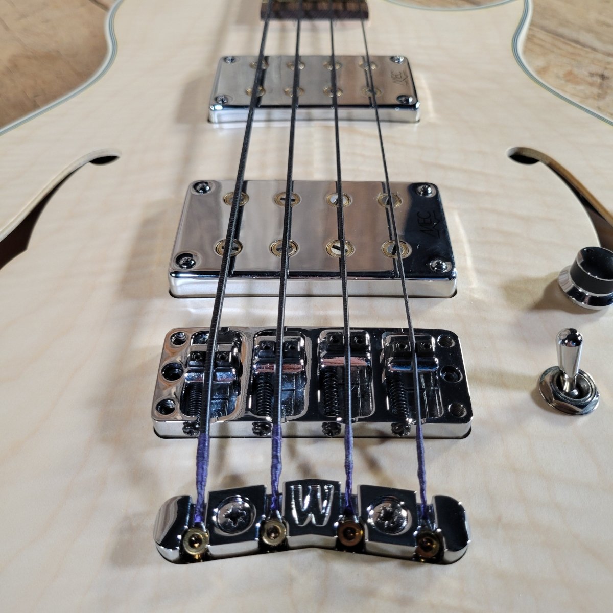 Warwick 2010 Star Bass II SC Germany Flamed Maple Satin w/ Orig Flight Case & Box - Mahar's Vintage Guitars