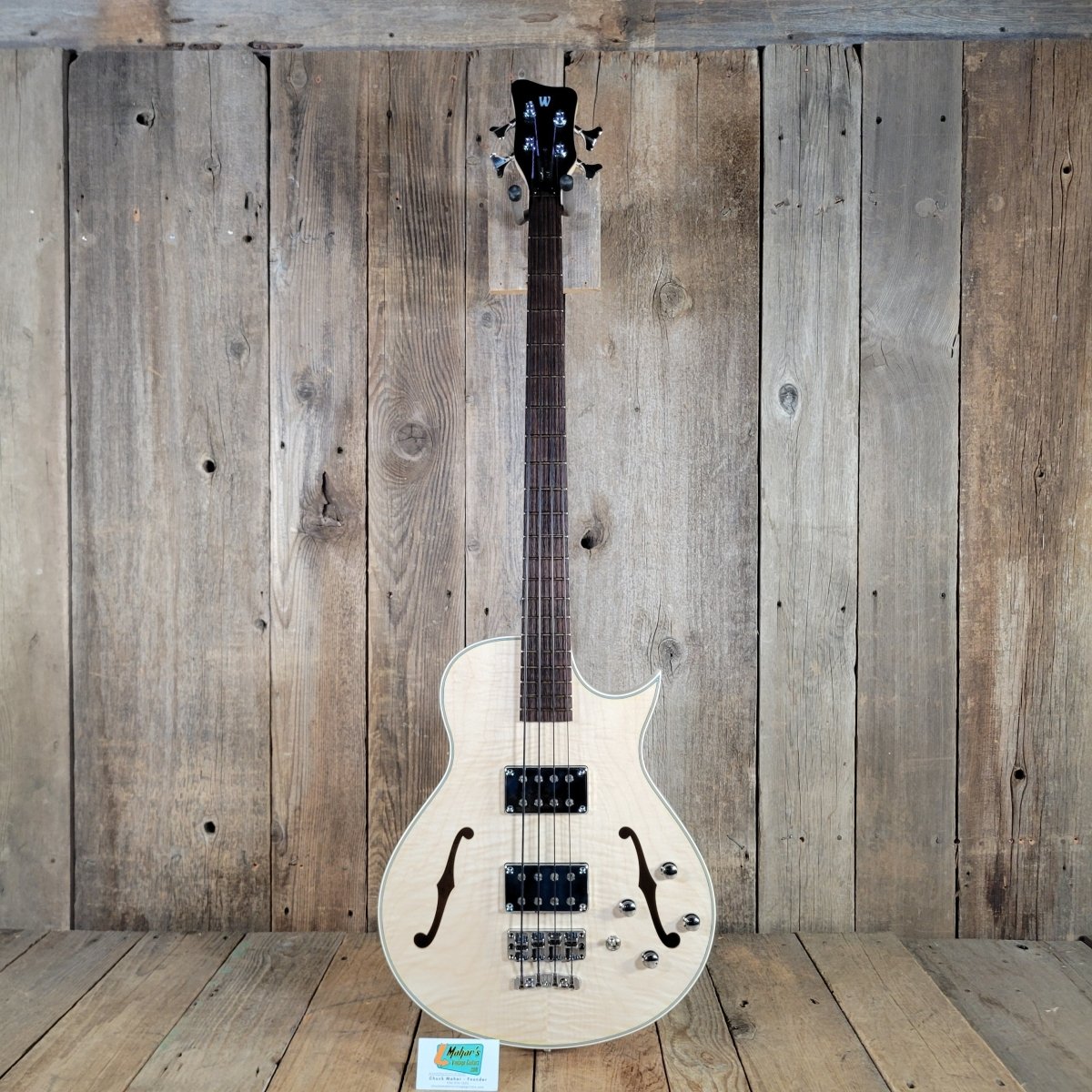 Warwick 2010 Star Bass II SC Germany Flamed Maple Satin w/ Orig Flight Case & Box - Mahar's Vintage Guitars