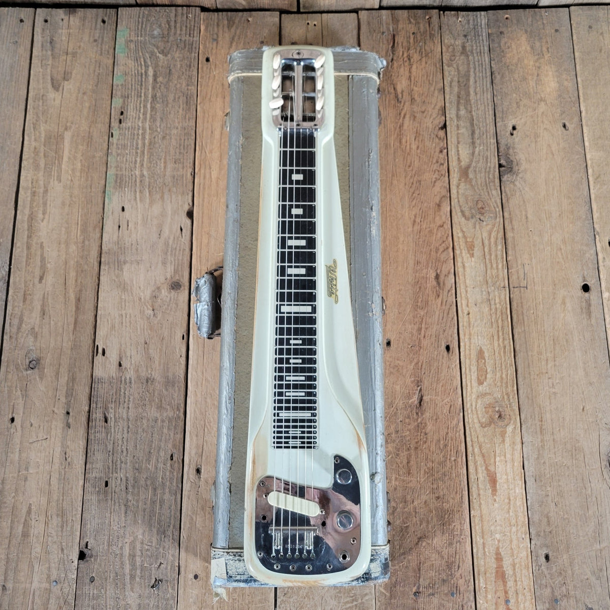 White by Fender Studio Deluxe Lap & Table Steel Guitar 1954 – Vintage Fender - Made Steel with Classic Tone - Mahar's Vintage Guitars
