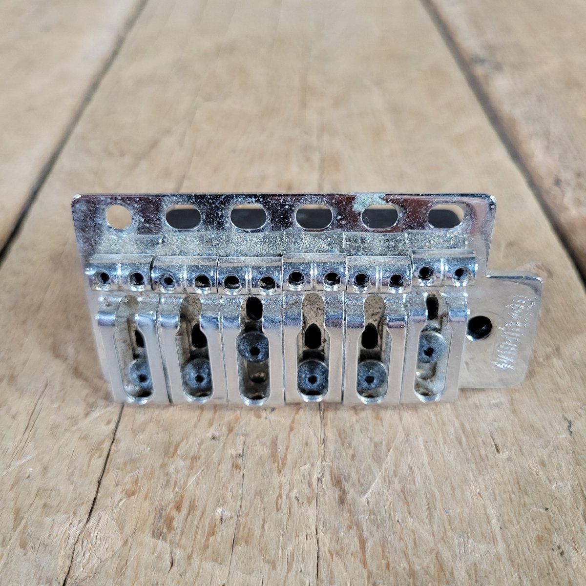 Wilkinson VG300C Stratocaster Bridge 1980s - 90s Chrome Very Good - Mahar's Vintage Guitars