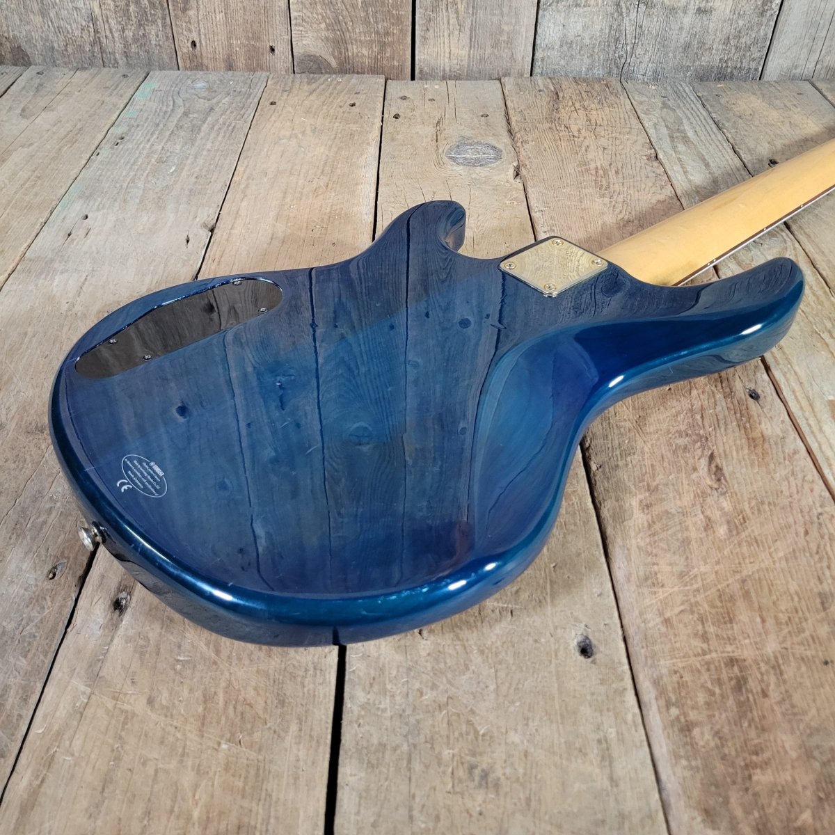 Yamaha 1998 BB G5 Bass Transparent Blue Flamed Top Very Good - Mahar's Vintage Guitars
