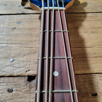 Yamaha 1998 BB G5 Bass Transparent Blue Flamed Top Very Good - Mahar's Vintage Guitars