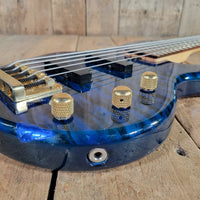 Yamaha 1998 BB G5 Bass Transparent Blue Flamed Top Very Good - Mahar's Vintage Guitars