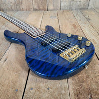 Yamaha 1998 BB G5 Bass Transparent Blue Flamed Top Very Good - Mahar's Vintage Guitars