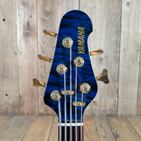 Yamaha 1998 BB G5 Bass Transparent Blue Flamed Top Very Good - Mahar's Vintage Guitars