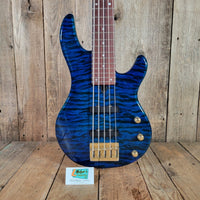 Yamaha 1998 BB G5 Bass Transparent Blue Flamed Top Very Good - Mahar's Vintage Guitars