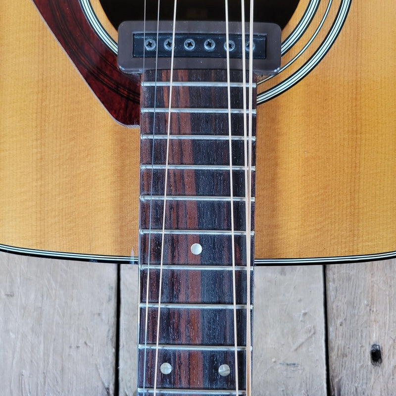 Yamaha FG - 160E Acoustic - Electric Guitar 1973 – Vintage MIJ Dreadnought, Built - In Pickup - Mahar's Vintage Guitars