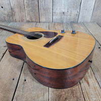 Yamaha FG - 160E Acoustic - Electric Guitar 1973 – Vintage MIJ Dreadnought, Built - In Pickup - Mahar's Vintage Guitars