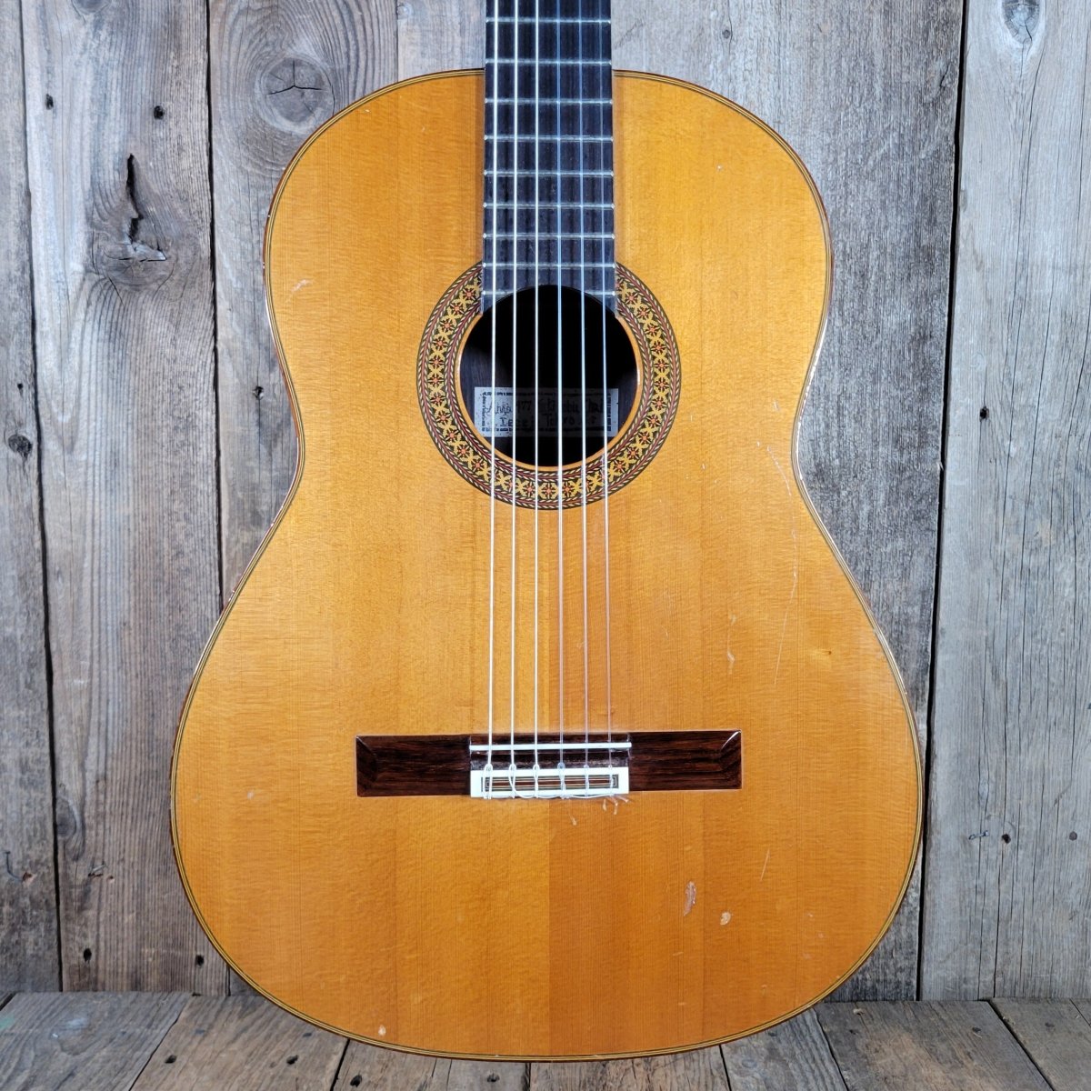 Yokinobu Chai Model 8 Classical Guitar 1977 with Hard Case - Mahar's Vintage Guitars