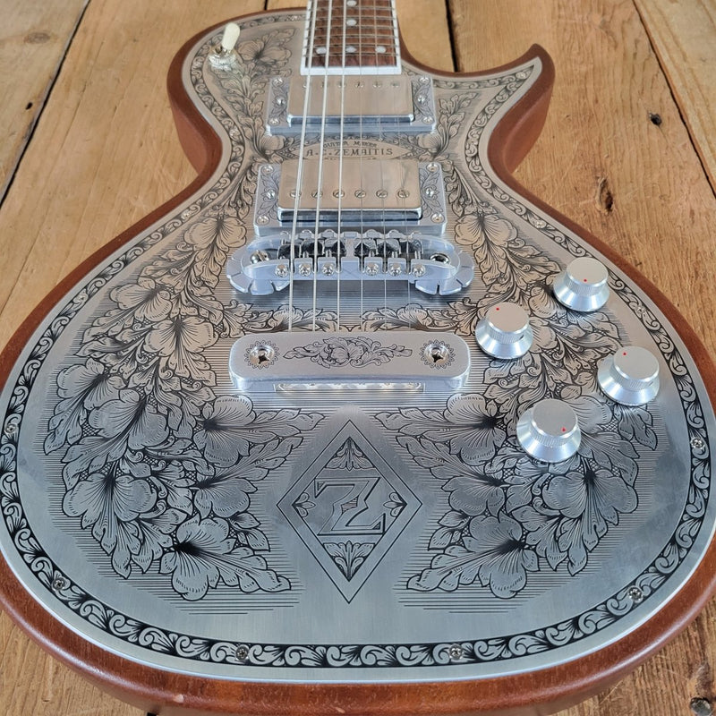 Zemaitis Diamond Z24 Metal Front 24 - Fret Electric Guitar – Mint Condition with Original Case - Mahar's Vintage Guitars