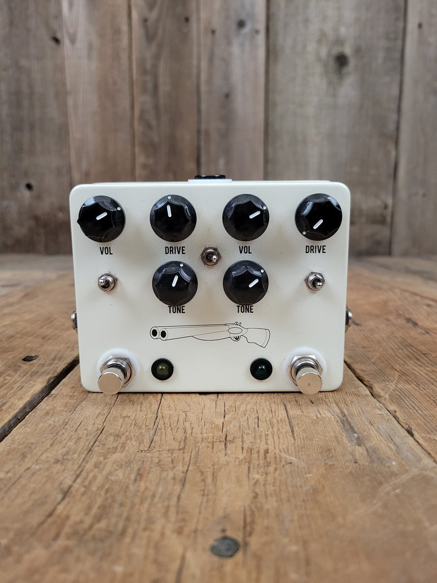 SOLD - JHS Double Barrel V3 Dual Overdrive Pedal Near Mint Tube Screamer and Morning Glory Dombined