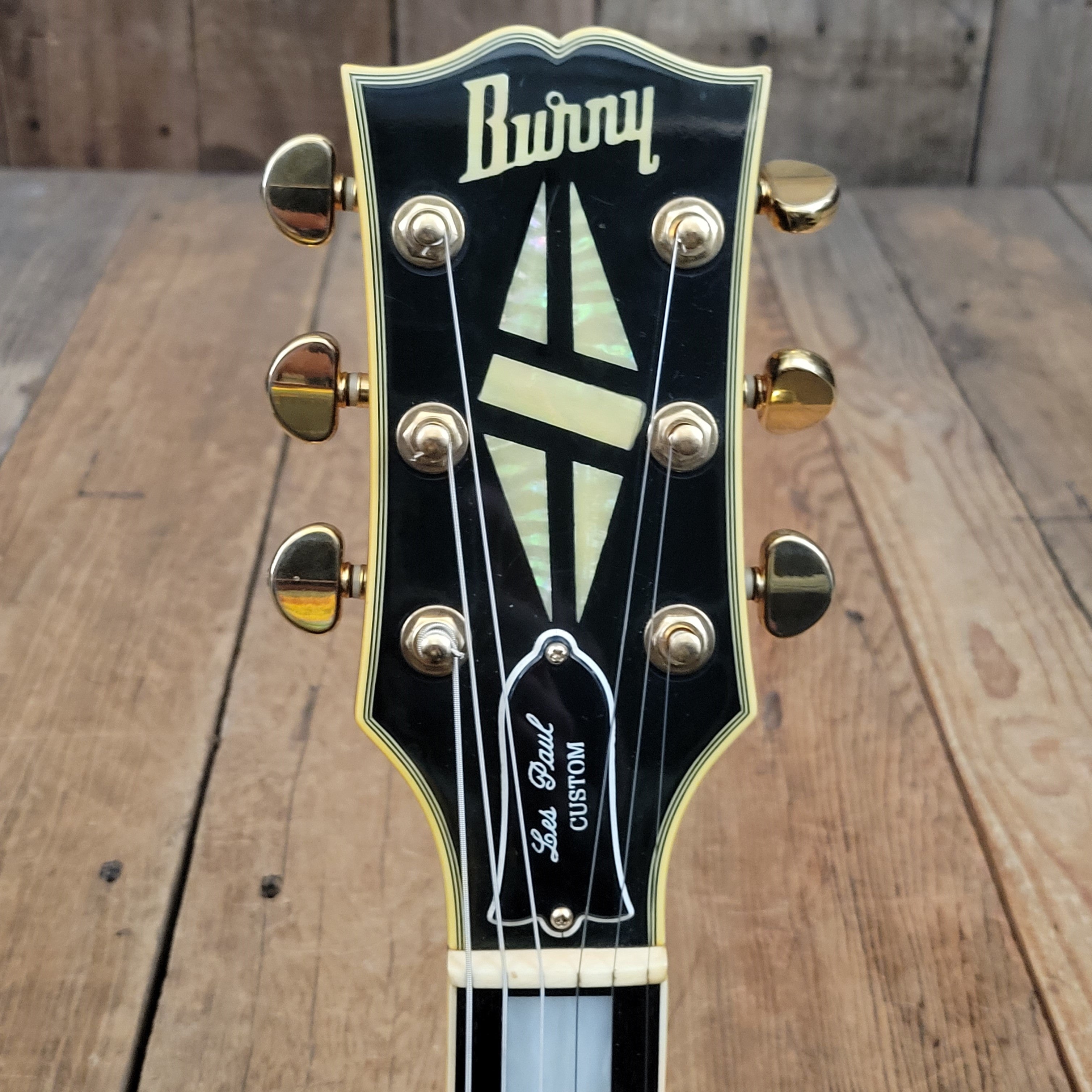 ギター Burny LesPaul Custom RLC-80S masao SOLD - Burny RLC 60 Les Paul Custom Black Beauty Split