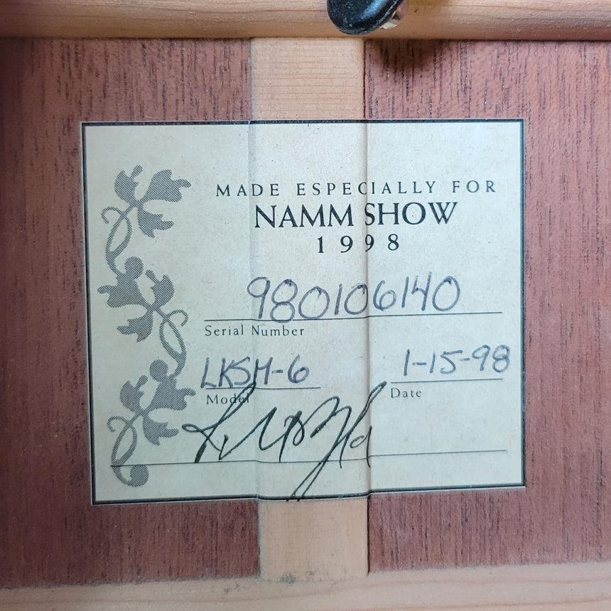 SOLD - Taylor LKSM-6 Leo Kottke Signature 1998 NAMM Show Model