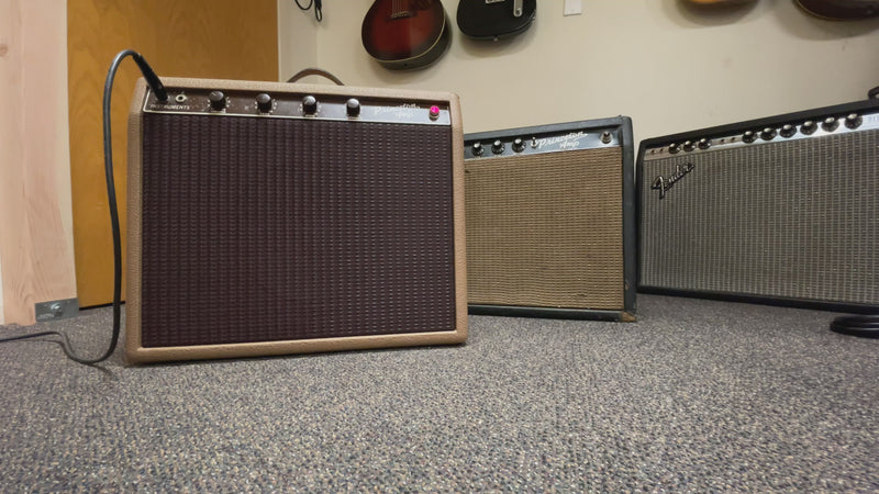 SOLD - Fender Princeton Guitar Amplifier 1963 with Celestion Gold and Repro Box