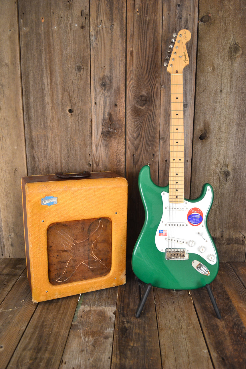 SOLD - Fender Stratocaster Eric Clapton Signature Metallic Green NOS 2006