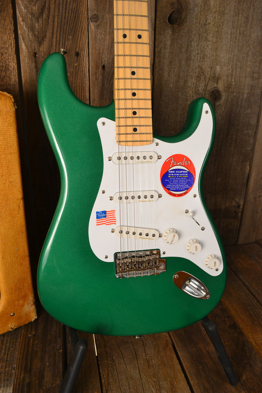 SOLD - Fender Stratocaster Eric Clapton Signature Metallic Green NOS 2006