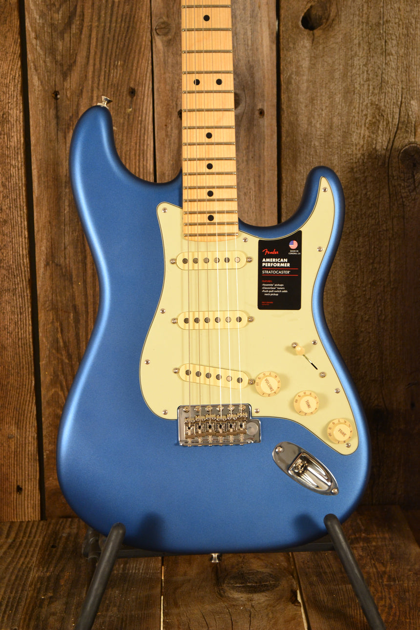 SOLD - Fender Stratocaster American Performer 2019 MINT Like New Lake Placid Blue