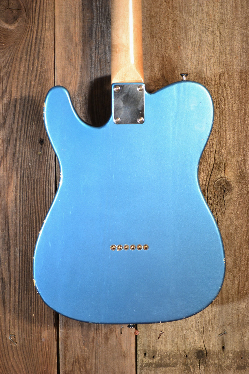 SOLD - Waterslide T-Style Coodercaster with Charlie Christian Pickup NEW 2021 Lake Placid Blue