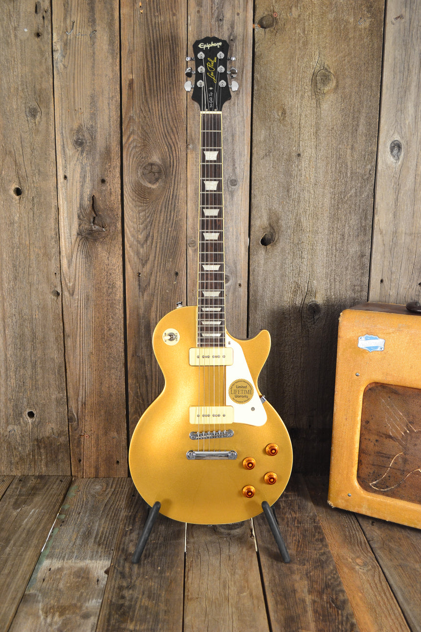 Har lært Fælles valg Stræbe SOLD - Epiphone Les Paul '56 Gold Top 2006 – Mahar's Vintage Guitars