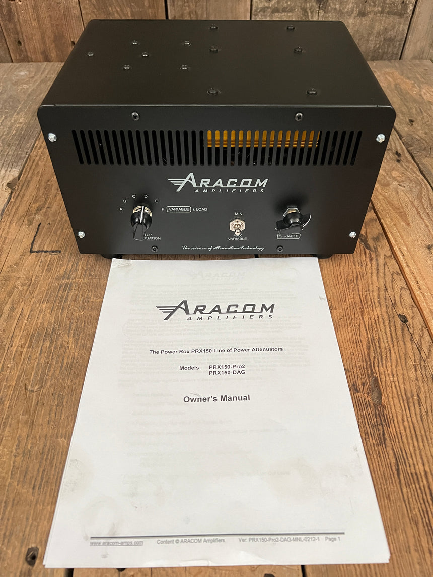 SOLD - Aracom Amplifiers PRX150-DAG (Destroy All Guitars) Power Attenuator