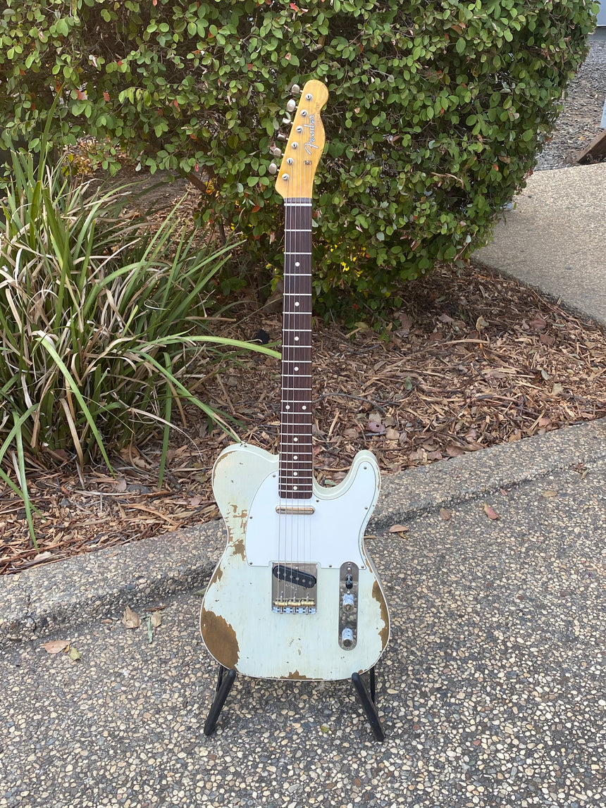 Sold - Fender Telecaster Custom 1960 Heavy Relic Oly White 2018 - SOLD